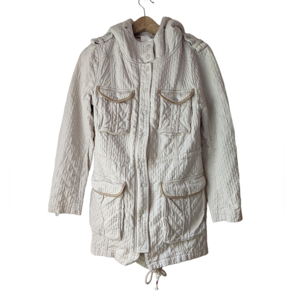 Anthropologie Hei Hei Lunan Anorak Jacket Ivory - Picture 4 of 11